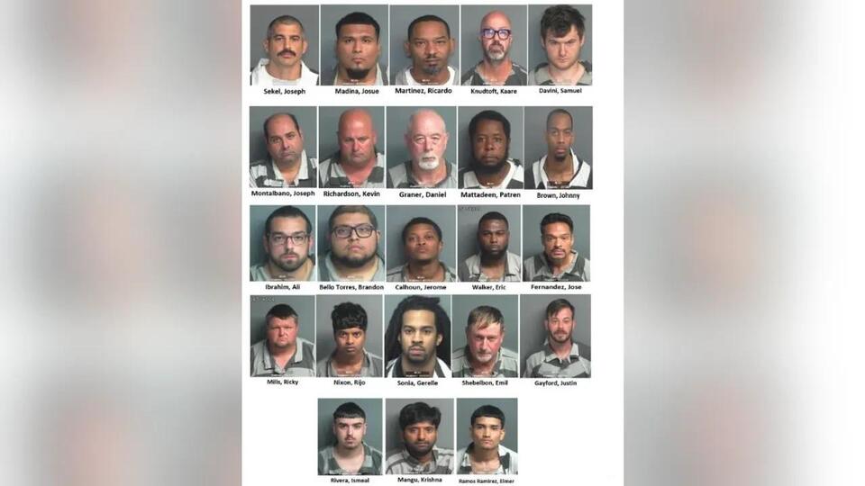 Over 20 Men Arrested Following Sting Operation Targeting Solicitation Of Prostitution In