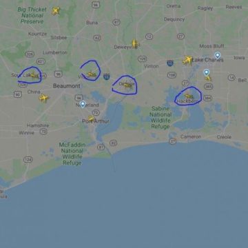 MULTIPLE HELICOPTERS HEADED TO CONROE