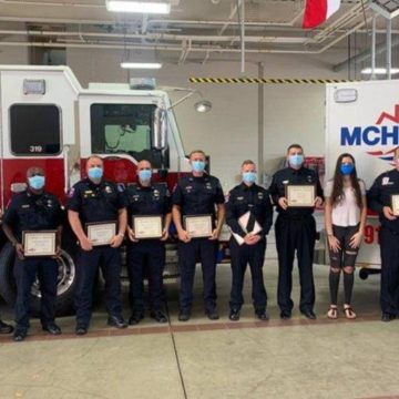 WOODLANDS HIGH VOLLYBALL PLAYER REUNITED WITH PARAMEDICS WHO SAVED HER LIFE