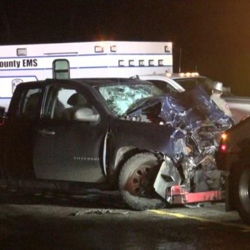 HEAD-ON CRASH SENDS ONE TO HOSPITAL BY PHI AIR MEDICAL