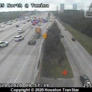Traffic Alert: Major crash impacting I-45 near The Woodlands