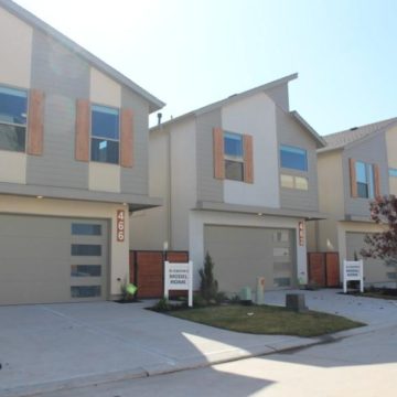 45 three-story townhomes completed in Shenandoah’s Centro development off I-45