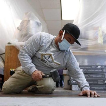 Woodlands business donates new floor to Candy House