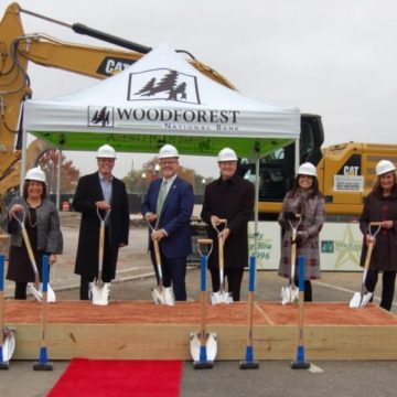 Woodforest National Bank mixed-use development, bank branch breaks ground in downtown Conroe