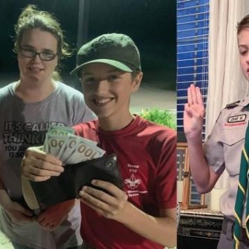 Tenderfoot Scout finds man’s missing wallet with more than $700