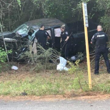 PURSUIT ENDS IN CRASH-PASSENGER CRITICAL