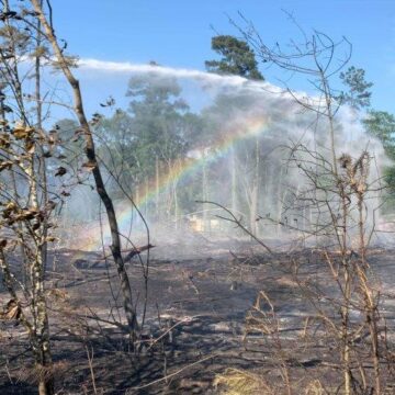 EMC FIRE BATTLES STUBBORN BRUSH FIRE
