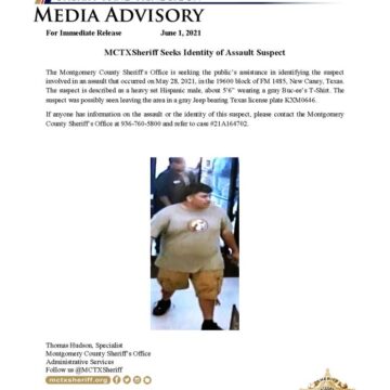 MCTXSheriff Seeks Identity of Assault Suspect