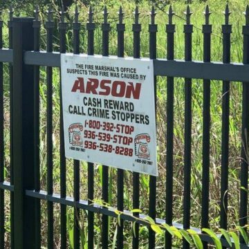 ARSON FIRE IN PORTER AREA