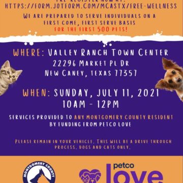 Free Vaccines And Microchips For Pets Of Montgomery County – Jul