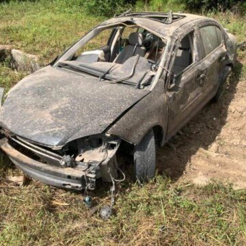 TWO INJURED IN DISTRACTED DRIVING CRASH