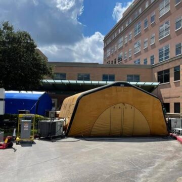 Montgomery County’s Office of Homeland Security Assisting St. Luke’s Hospital and MCHD To Add Two Portable Triage Tents to Help Aid ER Staff With Pati