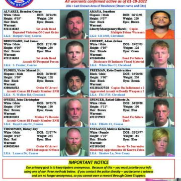 Crime Stoppers names this week’s Featured Felons