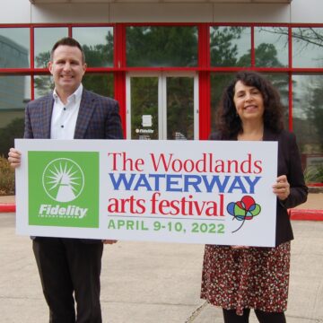 Fidelity Investments commits as the Title Sponsor of The Woodlands Waterway Arts Festival for 2022
