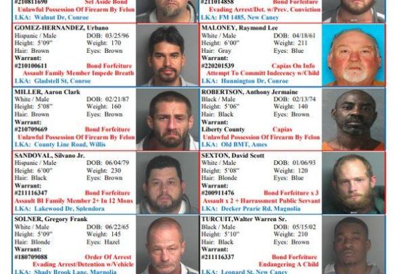 Featured Felons for the Week 2-18-2022