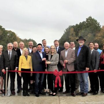 Gosling Memorial Bridge, joint project between Harris and Montgomery counties, now open