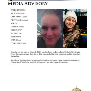 MCTXSheriff Seeks Public s Help Locating Missing Person with A
