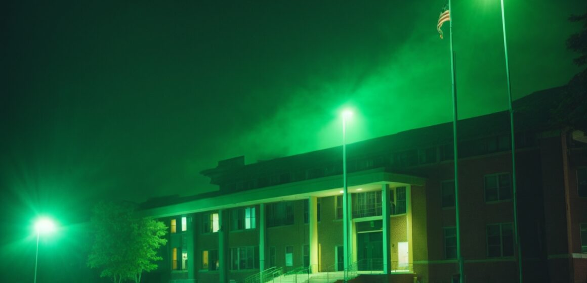 Shocking Green Aura Spotted at Montgomery High School
