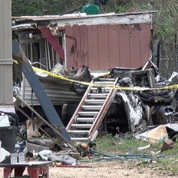 Magnolia firefighters find man dead inside travel trailer destroyed by fire