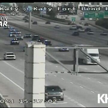 VIDEO: 18-wheeler leads law enforcement on chase in Houston area