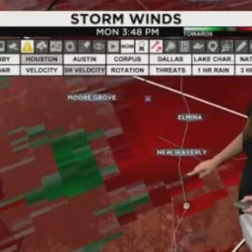 Heads up! A tornado WARNING issued until 4 p.m. for Mongomery and Walker Counties