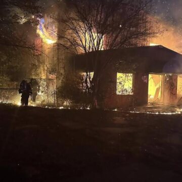 2-alarm fire at abandoned Spring facility under control, 50 firefighters at the scene