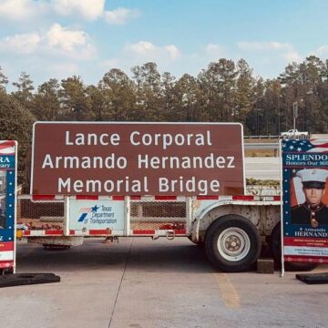 Splendora Bridge Renamed in Honor of Fallen Marine Lance Cpl. Armando Hernandez
