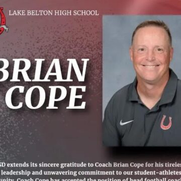 Coach Brian Cope Leaves Lake Belton to Lead New Caney West Fork Football