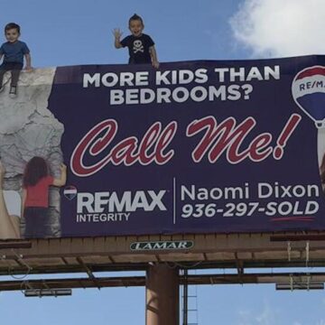 There’s a billboard that’s turning heads in Conroe for what it’s missing