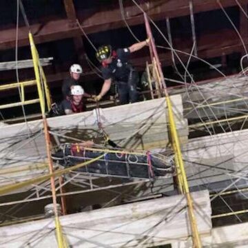Worker rescued from scaffolding following medical emergency at new Conroe ISD high school