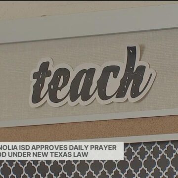 Only one Houston-area school district has approved a daily prayer period